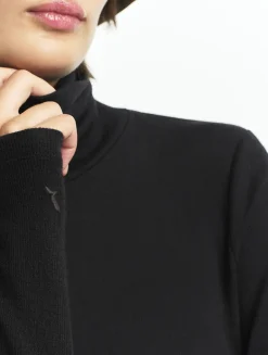 T-shirt col roulé thermo-régulateur - Noir