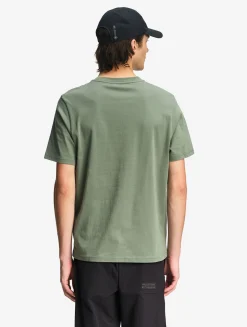 T-shirt 100% coton mi-épais avec broderie bird - coupe regular - Vert