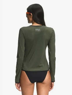 T-shirt manches longues en lycra - Aigle x Chlore - Kaki