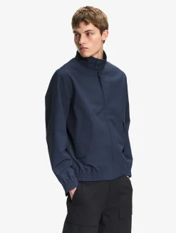 Veste courte Harrington en sergé déperlant - Bleu