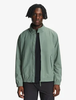 Veste courte Harrington en sergé déperlant - Vert