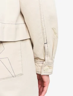 Veste de travail en sergé léger - Beige