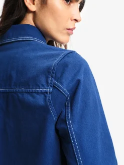 Veste de travail en sergé léger - Bleu