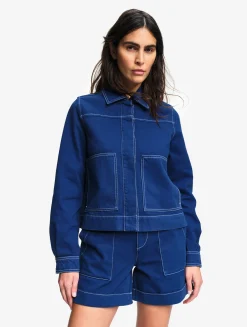 Veste de travail en sergé léger - Bleu