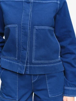 Veste de travail en sergé léger - Bleu