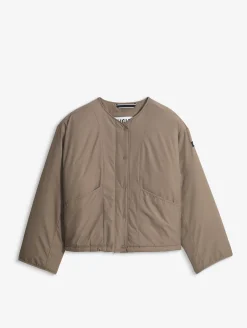 Veste matelassée boxy déperlante REPREVE® - Marron