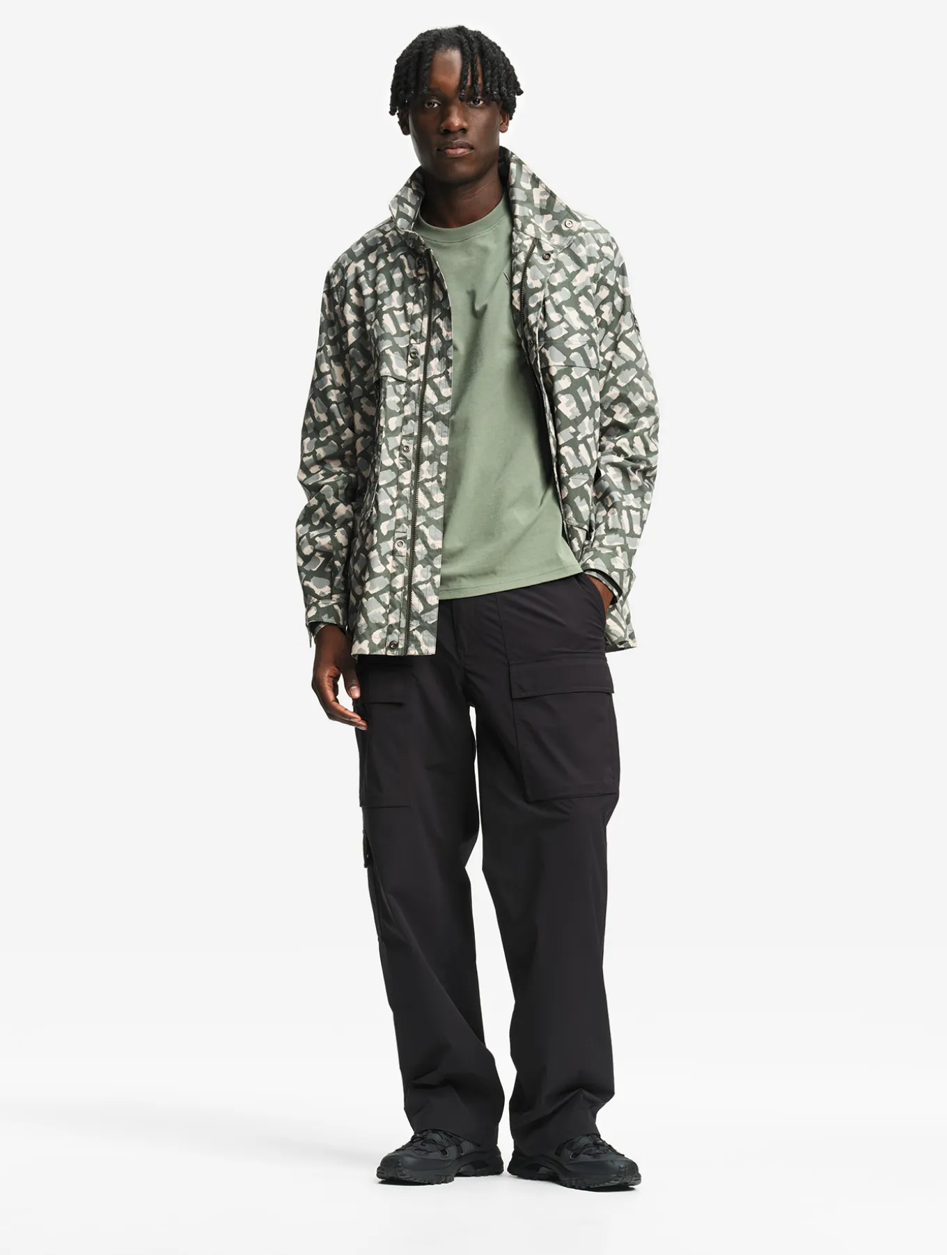 Veste multi-poches camo déperlante - Multicolore