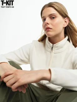 Veste polaire légère et chaude T-KIT - Blanc