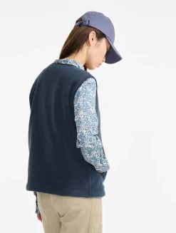 Veste sans manches en sherpa légère - Bleu