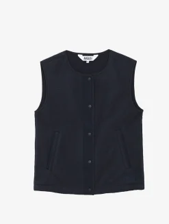 Veste sans manches en sherpa légère - Bleu