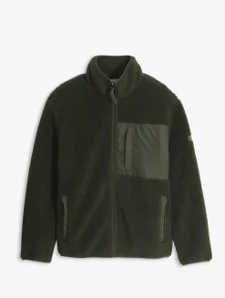 Veste sherpa bi-matière T- KIT - Kaki