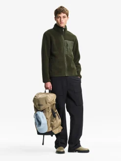 Veste sherpa bi-matière T- KIT - Kaki