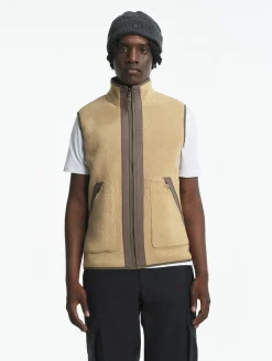 Veste sherpa sans manches réversible T-KIT - Beige