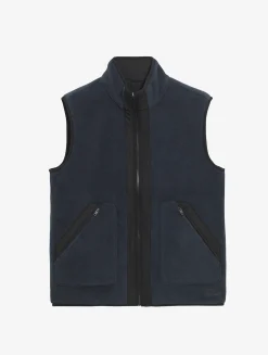 Veste sherpa sans manches réversible T-KIT - Bleu