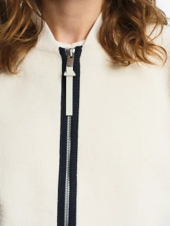 Veste teddy en sherpa léger - Blanc