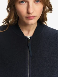 Veste teddy en sherpa léger - Bleu
