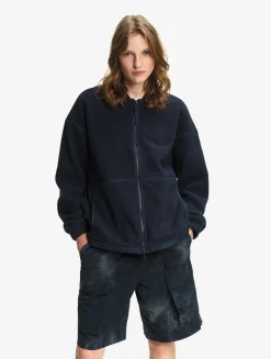 Veste teddy en sherpa léger - Bleu