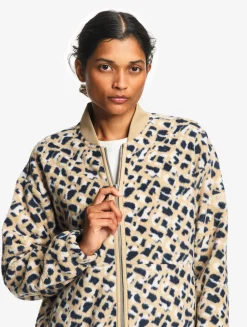 Veste teddy en sherpa léger imprimé - Multicolore