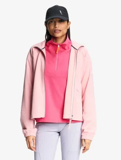 Veste zippée en jersey technique - Rose